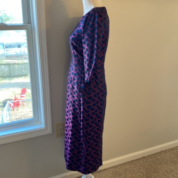 Vintage • Frederica Printed Fitted Dress - Picture 5 of 12